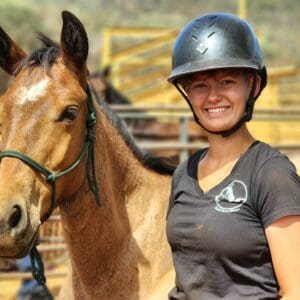 Rope Halter with Student